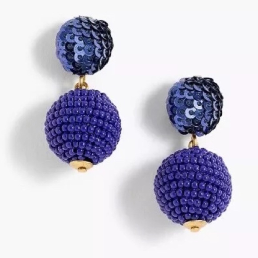 NWT J.Crew Sequin bead ball-drop EARRINGS